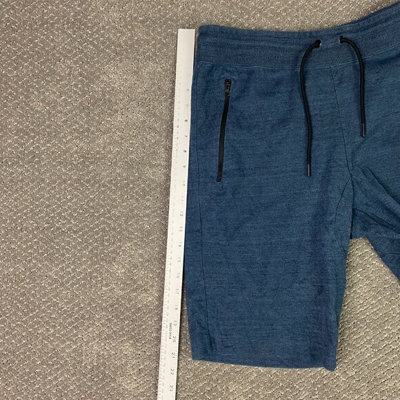 Nike Advance 15 Knit Tech Shorts Men's Large Blue Heather Gym Sweat Active Wear - Picture 11 of 13